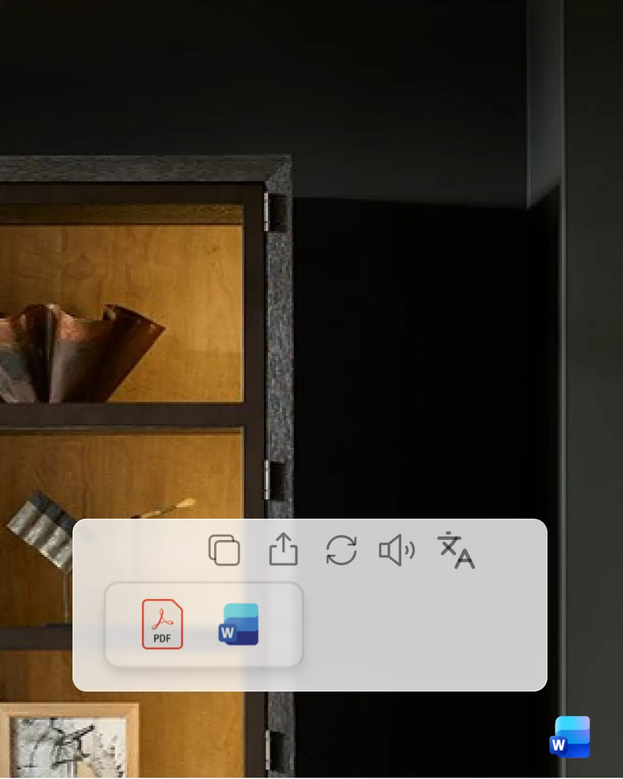 Output in PDF/Word