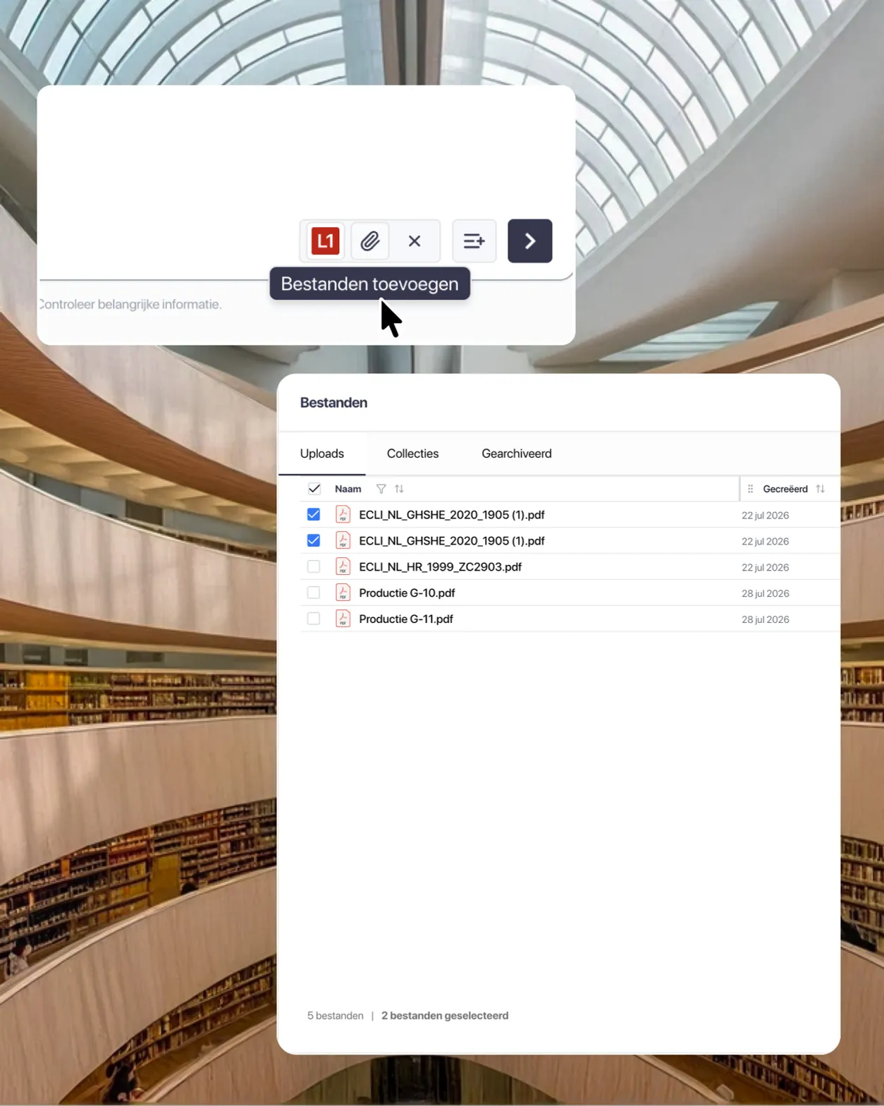 Upload bestanden